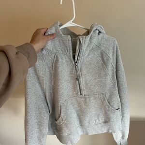 Lululemon Athletica Scuba Light Gray Zip-Up Jacket